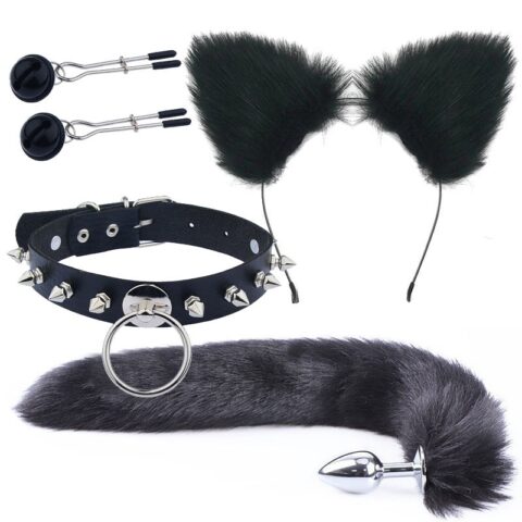 Kit Plug Anal Queue de Chat et Oreille - BDSM Boutique Kit Plug Anal Queue de Chat et Oreille - BDSM Boutique